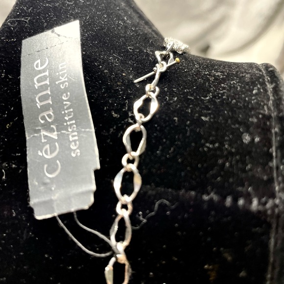 Cezanne Rhinestone Statement Sensitive Skin Necklace - Picture 8 of 9